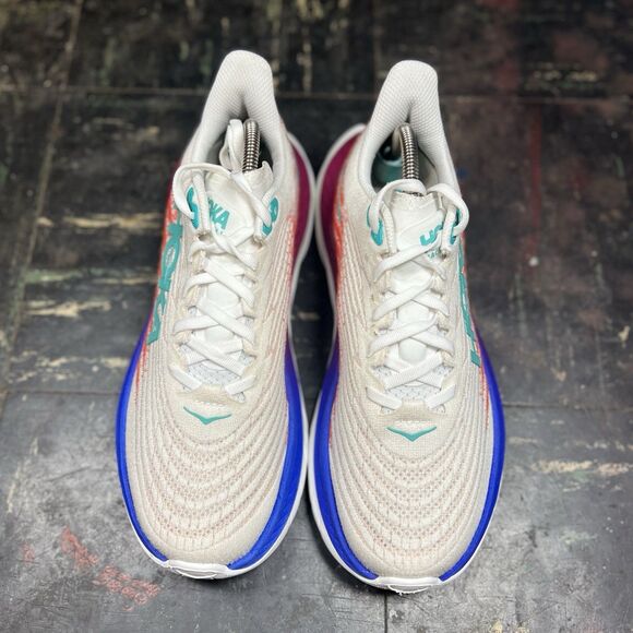 Hoka One One Mach 5 “White/Fire Red” Sz 7.5 WMNS Walking Comfort (1127893-WFM) - Picture 3 of 7